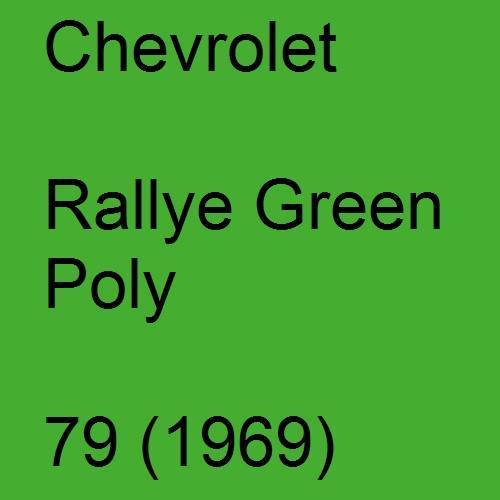 Chevrolet, Rallye Green Poly, 79 (1969).